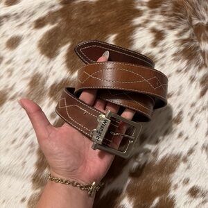 Wrangler Brown Leather Belt